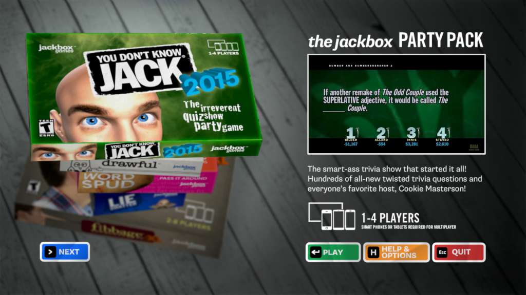 The Jackbox Party Pack AR XBOX One CD Key