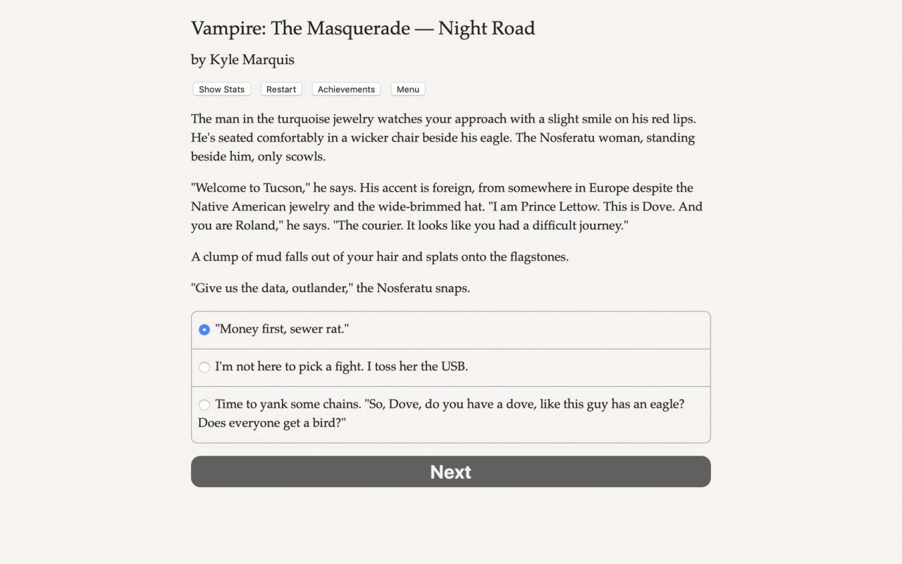 Vampire: The Masquerade - Night Road Steam CD Key