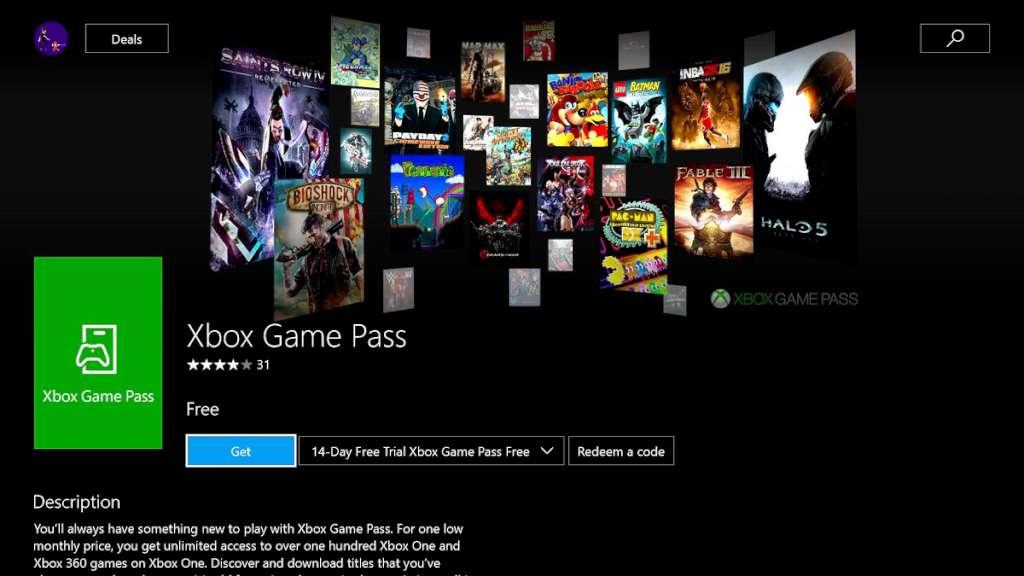 Xbox Game Pass - 3 Months XBOX One