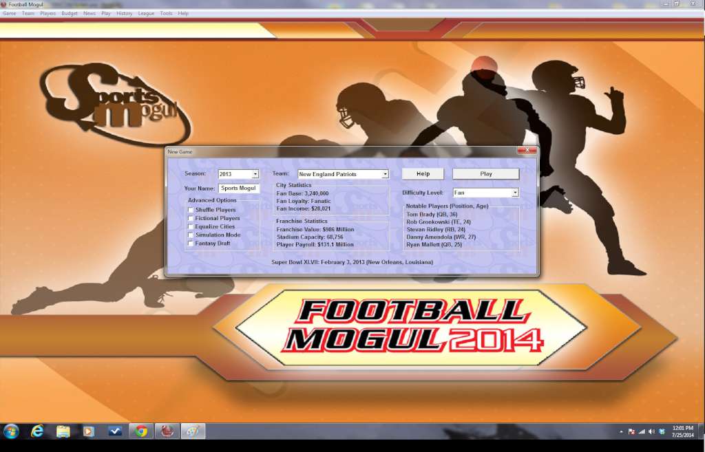 Football Mogul 2014 Steam CD Key