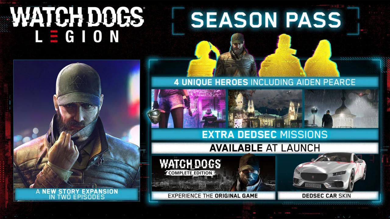 Kinguin Watch Dogs: Legion - Season Pass DLC XBOX One / Xbox Series X|S CD Key
