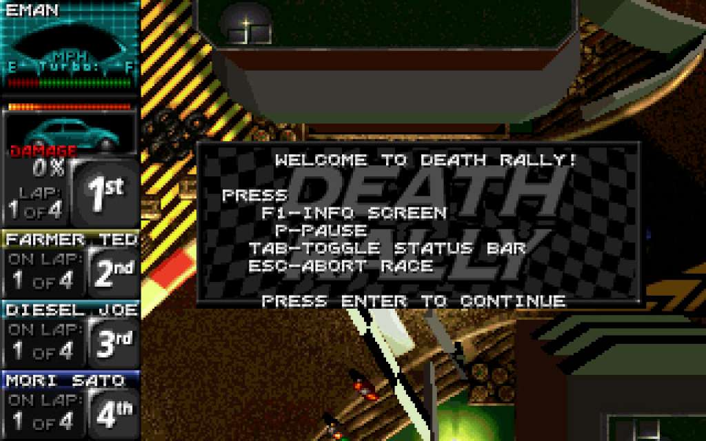 Death Rally (Classic) Steam CD Key