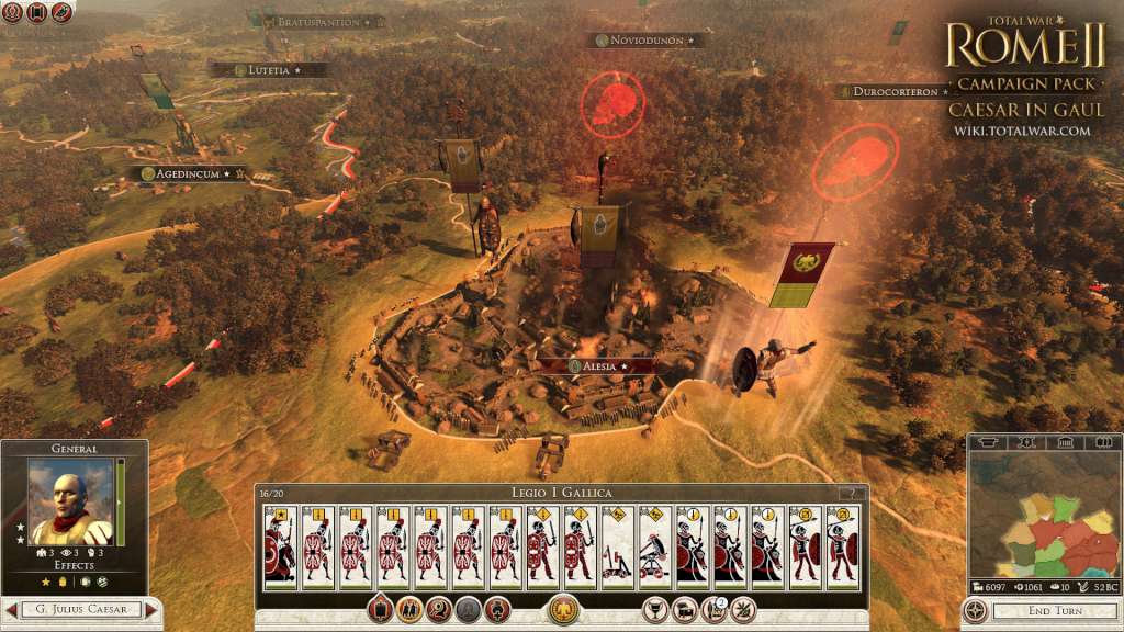 Total War: ROME II - Caesar in Gaul Campaign Pack DLC EU Steam CD Key