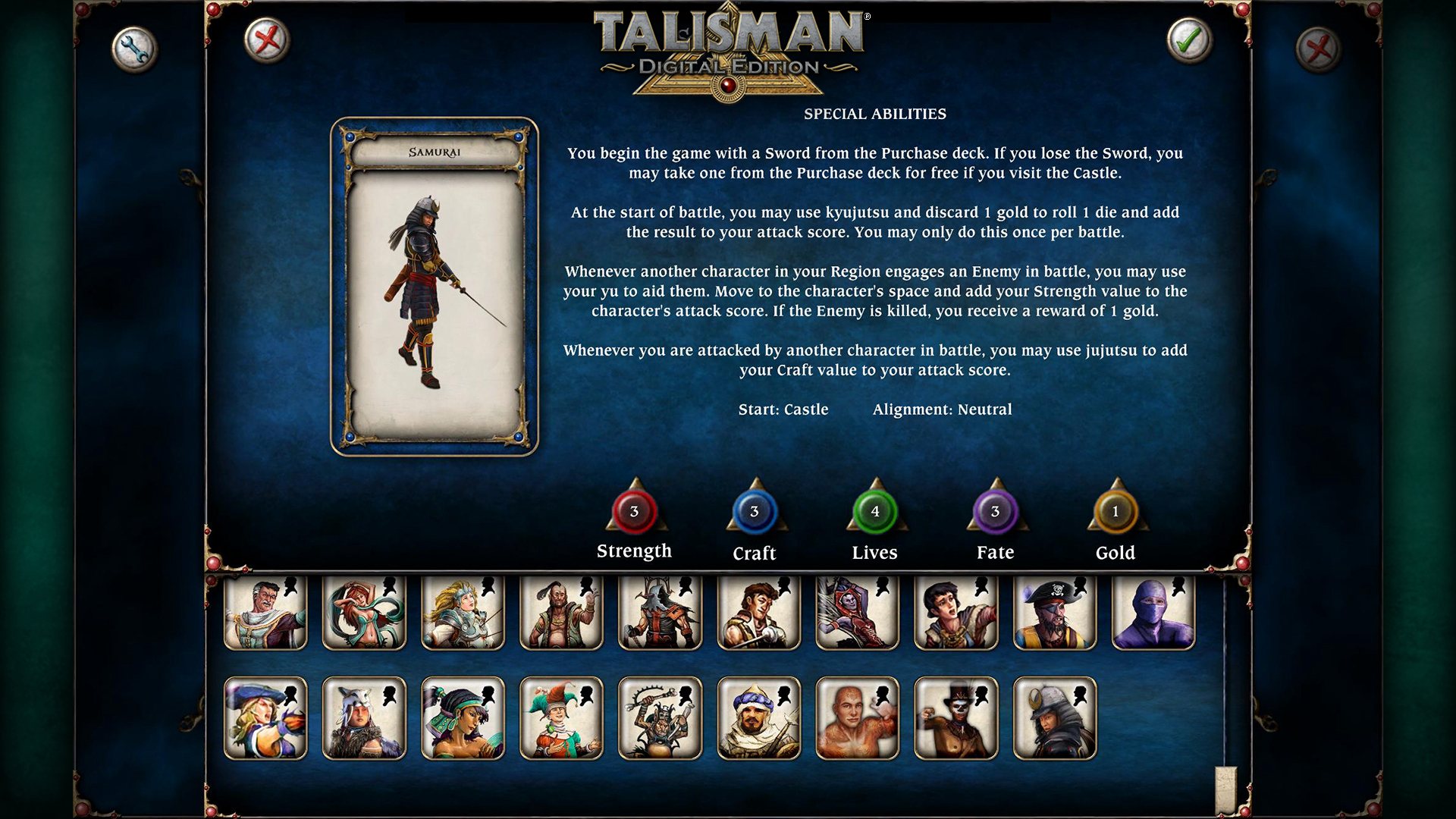 Talisman - Character Pack #16 - The Samurai DLC Steam CD Key
