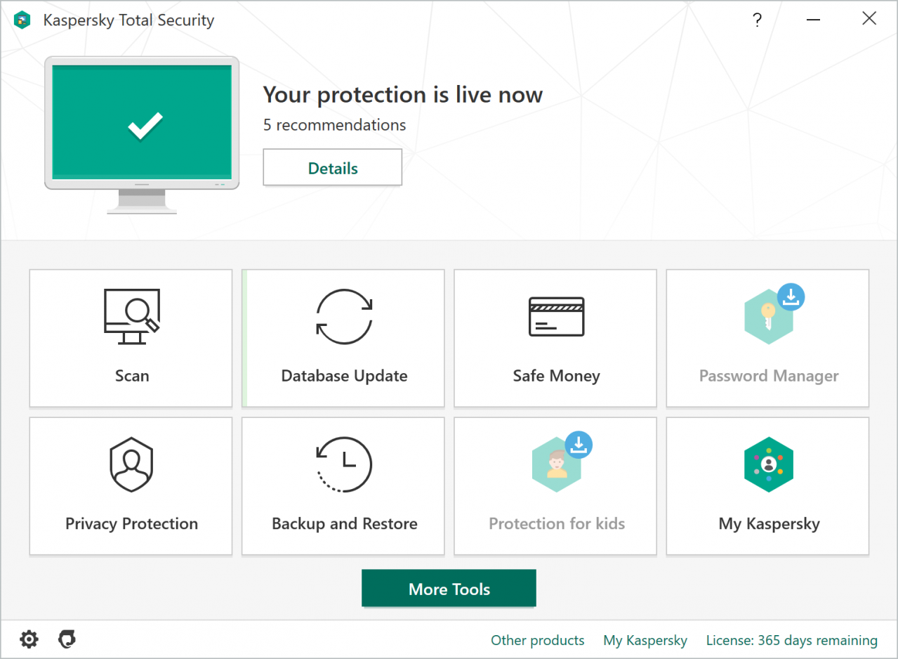 Kaspersky Total Security 2023 UK Key (1 Year / 5 Devices)