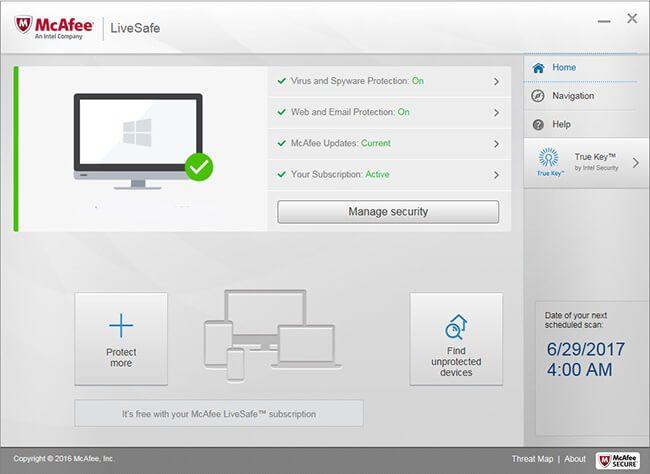 McAfee LiveSafe 2021 Key (1 Year / Unlimited Devices)