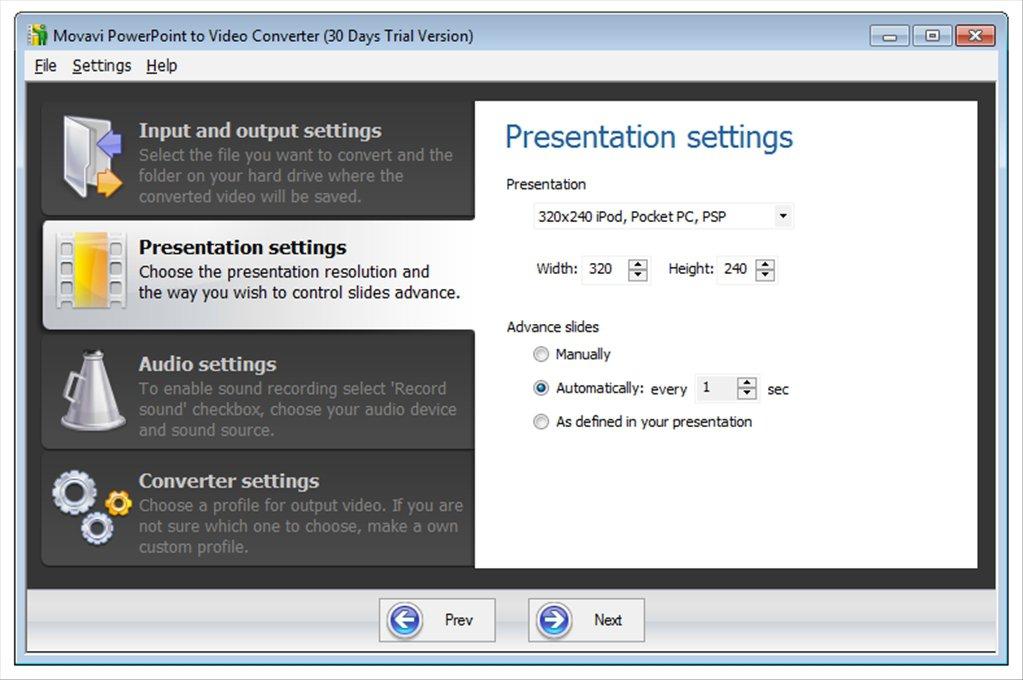 Movavi PowerPoint To Video Converter Key (Lifetime / 1 PC)