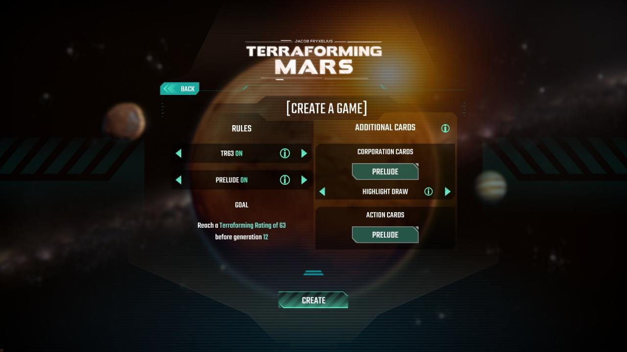 Terraforming Mars - Prelude DLC Steam CD Key