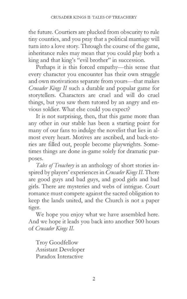 Crusader Kings II: Ebook - Tales Of Treachery DLC Steam CD Key