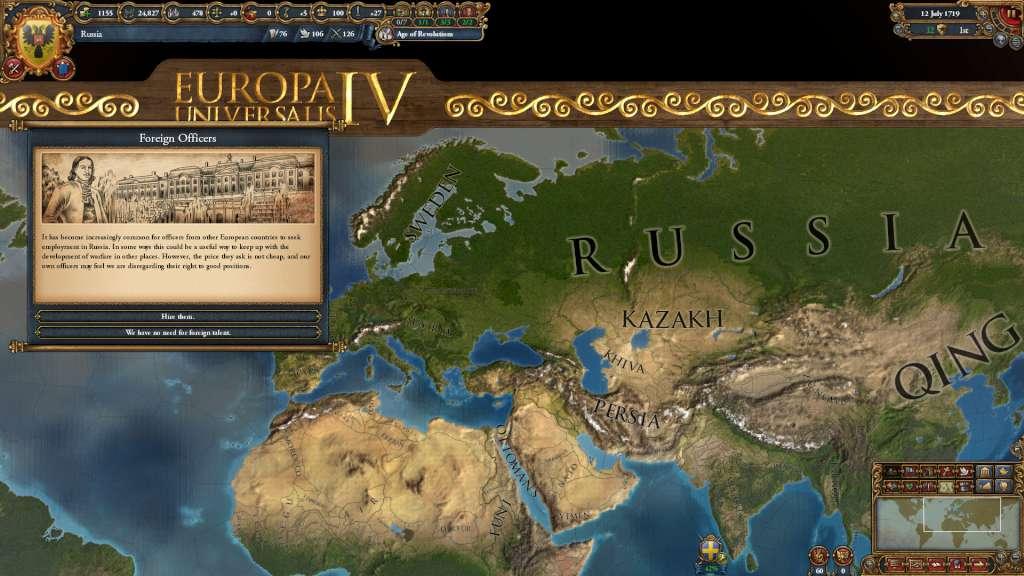 Europa Universalis IV - Third Rome DLC RU VPN Activated Steam CD Key