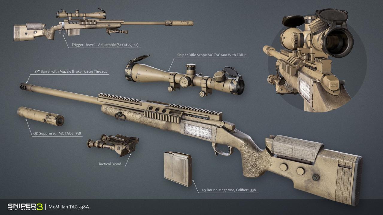 Sniper Ghost Warrior 3 - Sniper Rifle McMillan TAC-338A DLC Steam CD Key