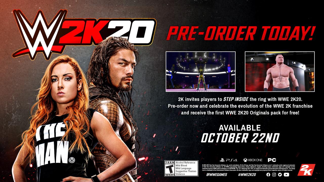 WWE 2K20 EU Steam CD Key