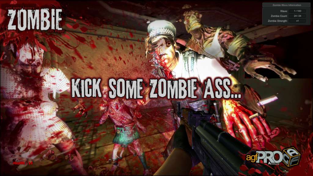 Axis Game Factory's AGFPRO Zombie FPS Player DLC Steam CD Key