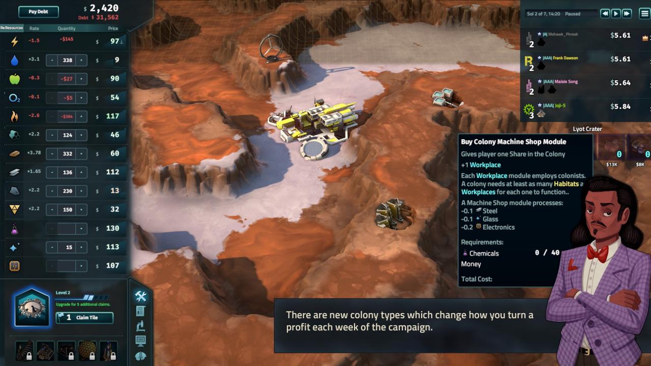 Offworld Trading Company - The Patron And The Patriot DLC Steam CD Key