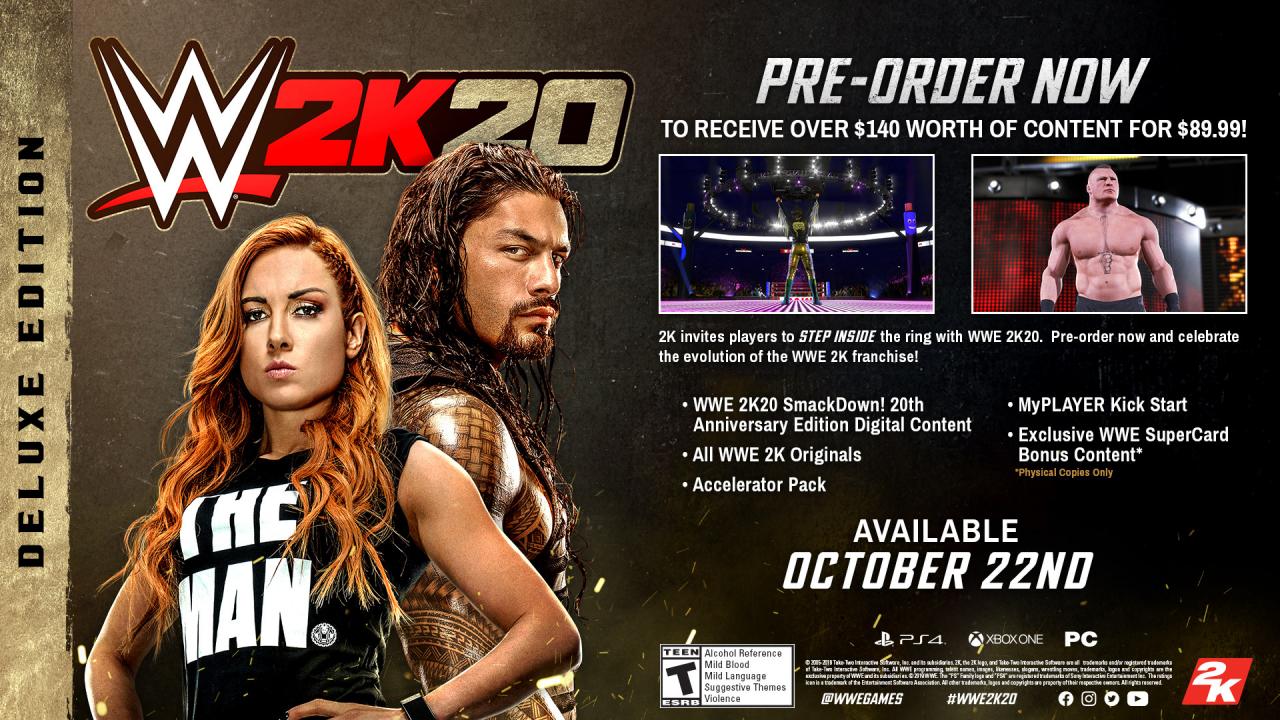 WWE 2K20 NA Steam CD Key