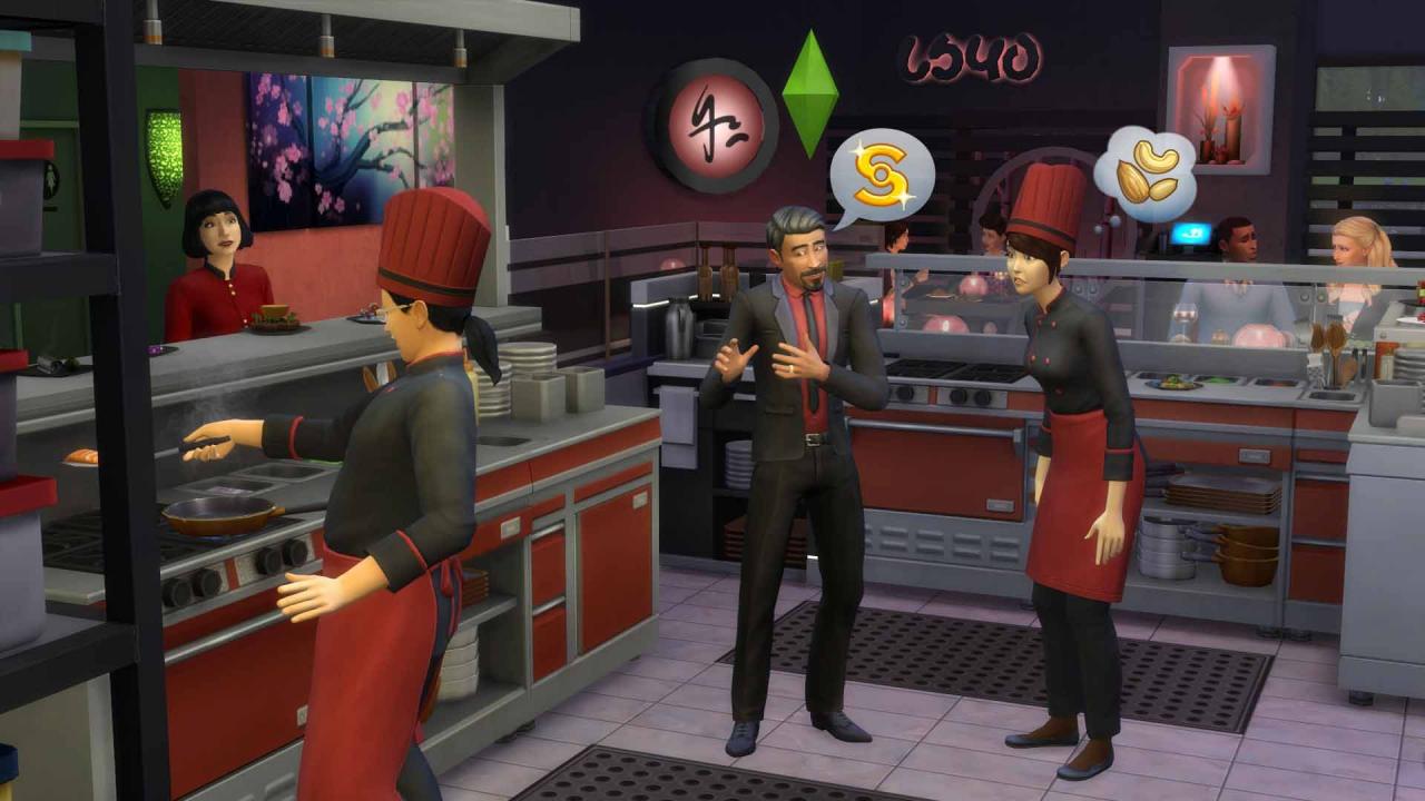 The Sims 4 - Get to Work DLC + Dine Out DLC + Cool Kitchen Stuff DLC Bundle XBOX One