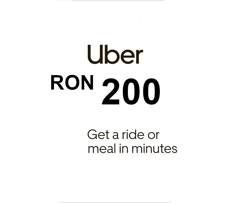 

Uber 200 RON RO Gift Card