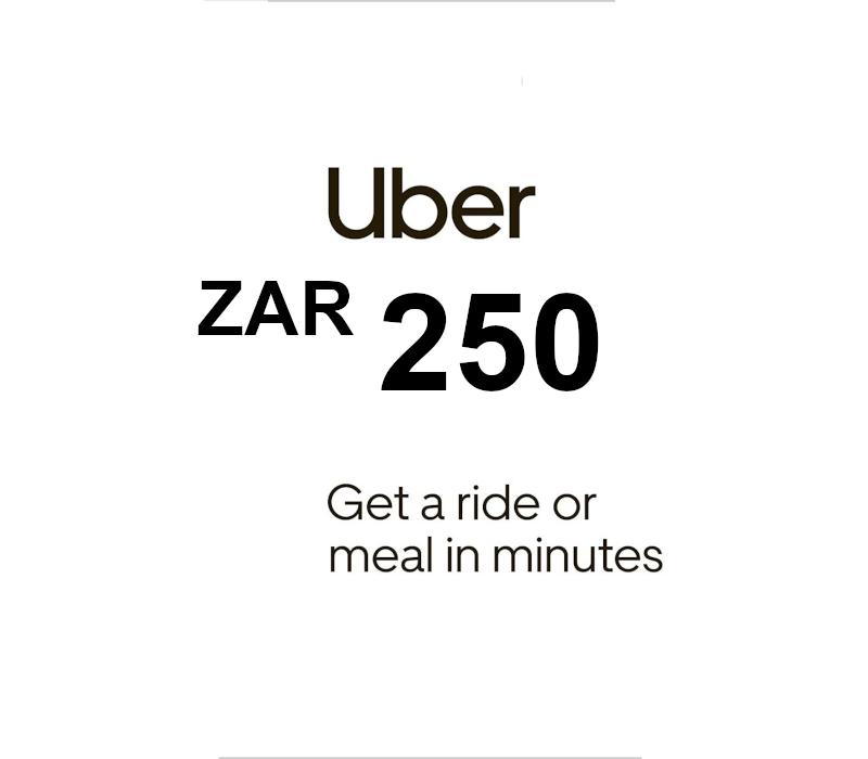 

Uber 250 ZAR Gift Card