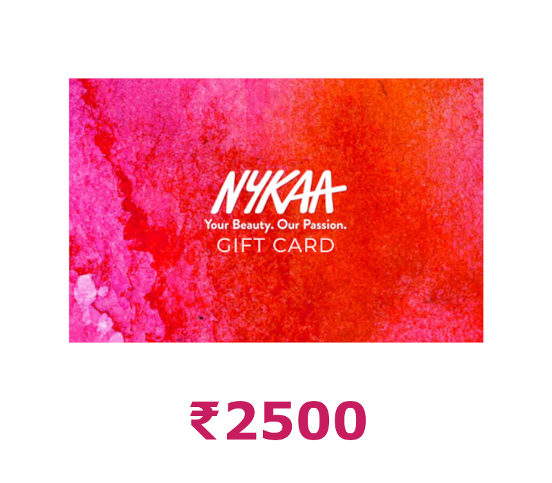 

Nykaa ₹2500 Gift Card IN