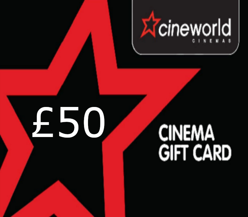 

Cineworld Cinema £50 Gift Card UK