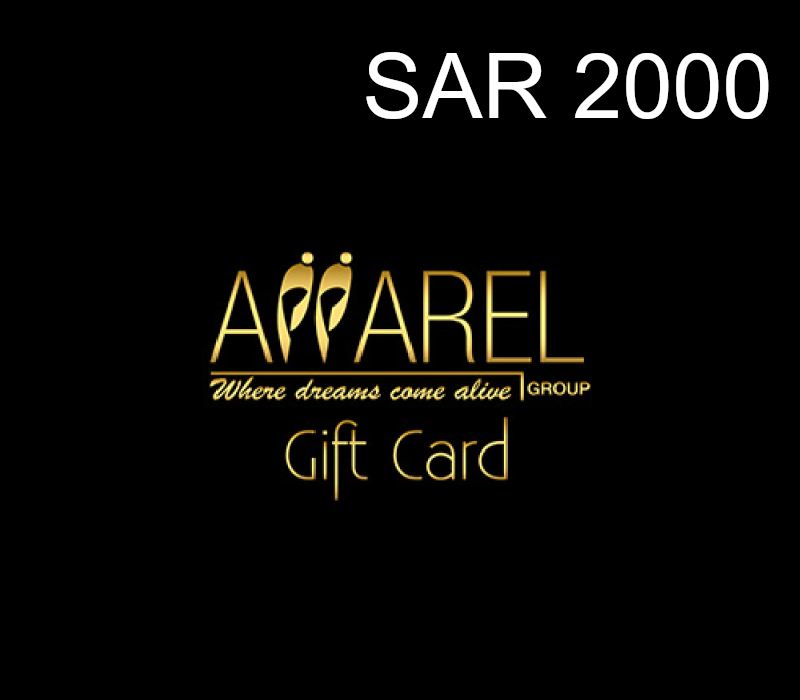 

Apparel Gift Card 2000 SAR Gift Card SA