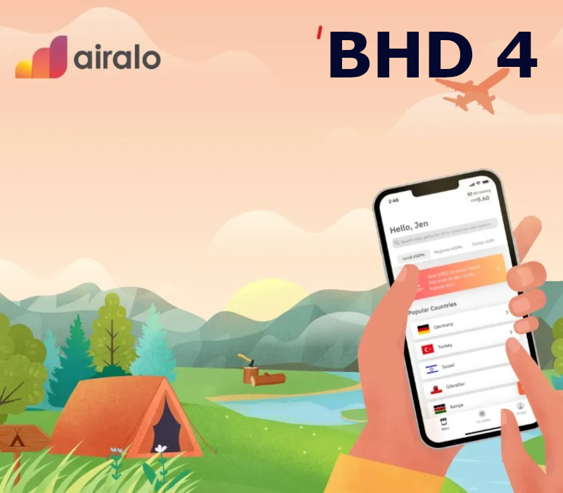 

Airalo 4 BHD Gift Card BH