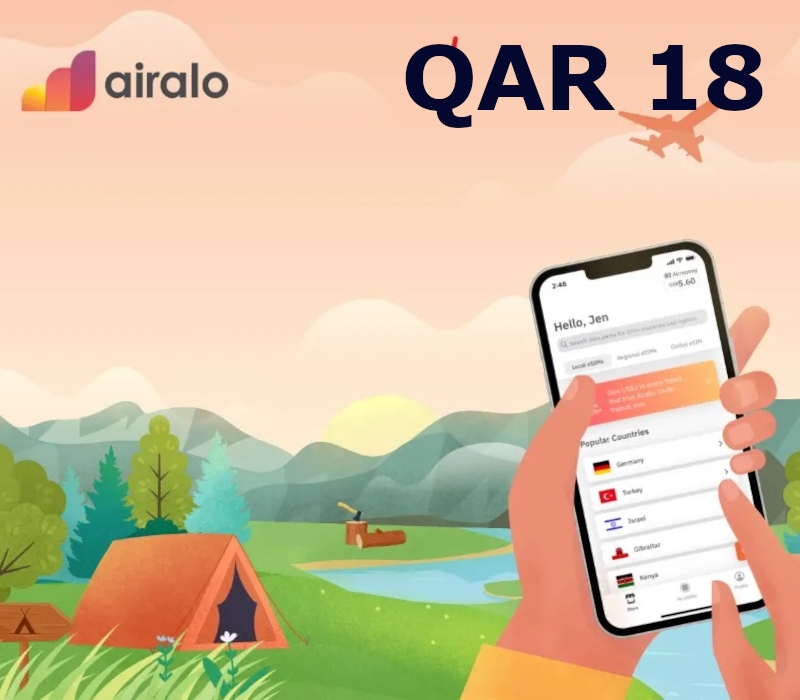 

Airalo 18 QAR Gift Card QA