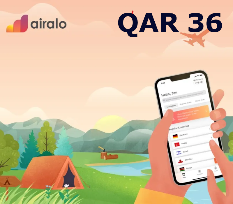 

Airalo 36 QAR Gift Card QA