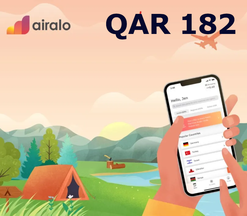 

Airalo 182 QAR Gift Card QA