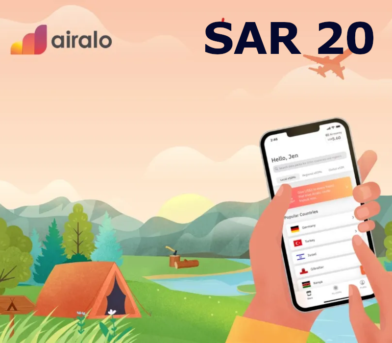 

Airalo 20 SAR Gift Card SA