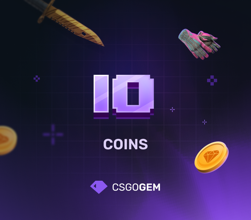 

CSGOGem 10 Coins Gift Card