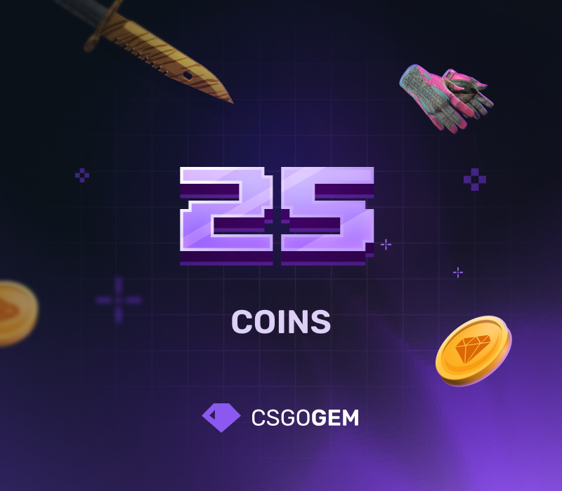 

CSGOGem 25 Coins Gift Card