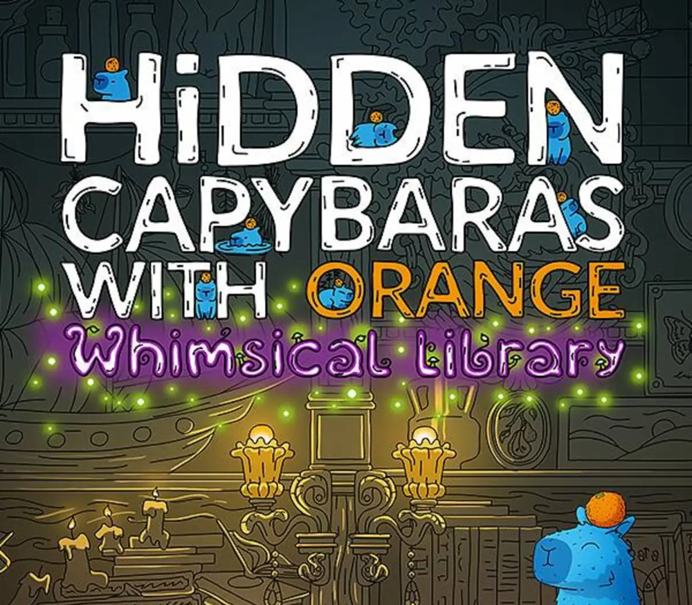 Hidden Capybaras with Orange in the Whimsical Library PC Steam