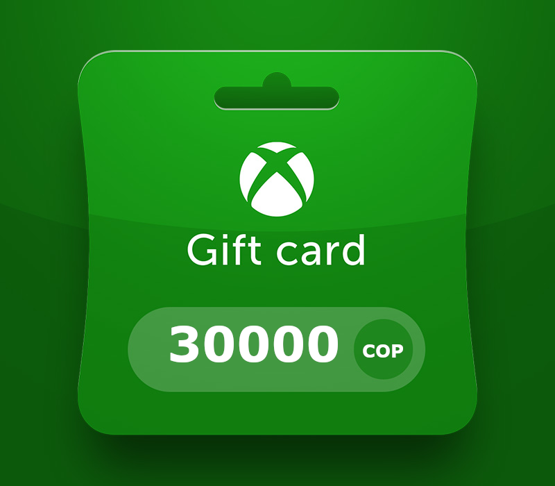 XBOX Live COP 30000 Prepaid Card CO