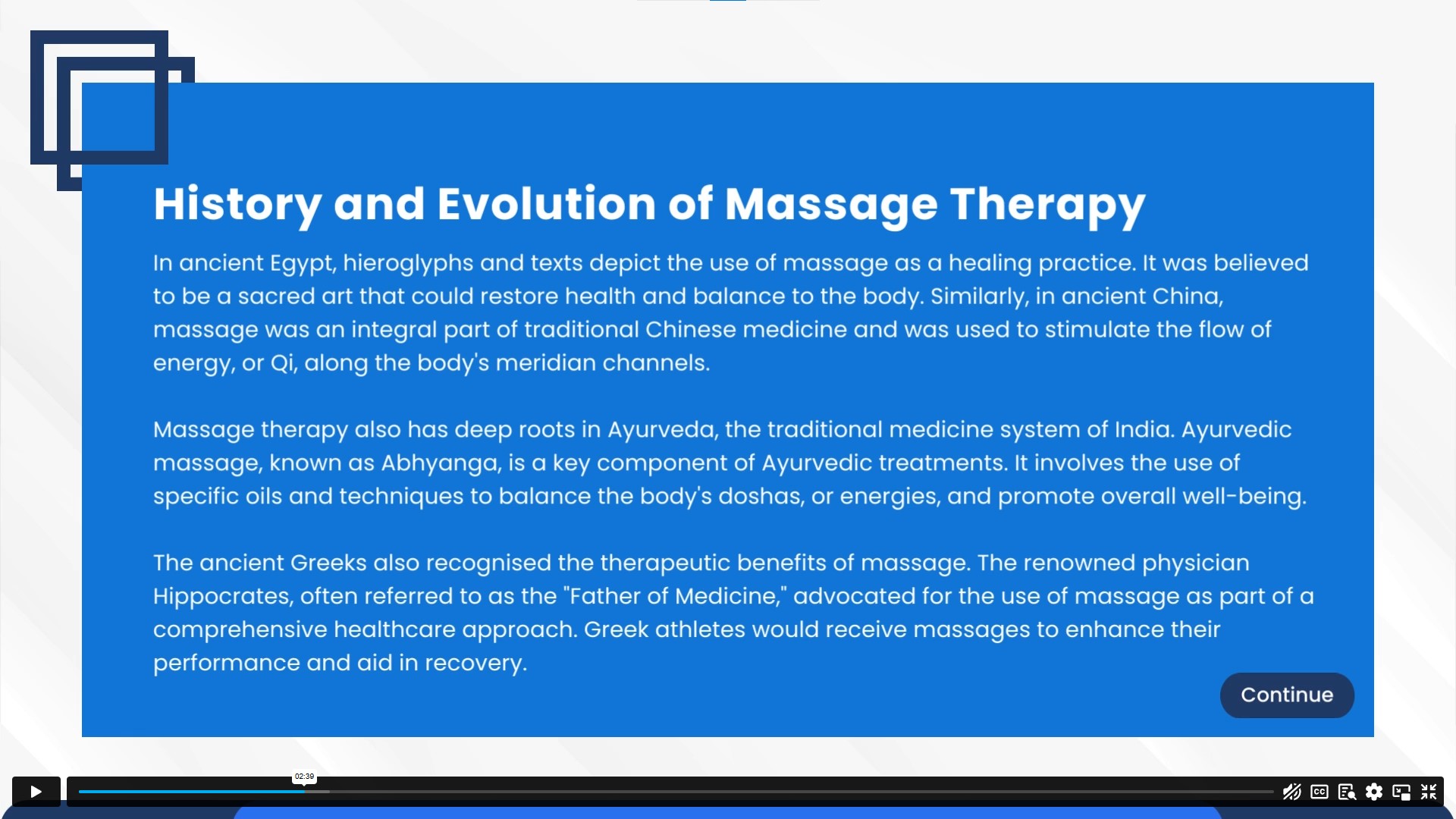 Massage Therapy Online Course Alpha Academy Code