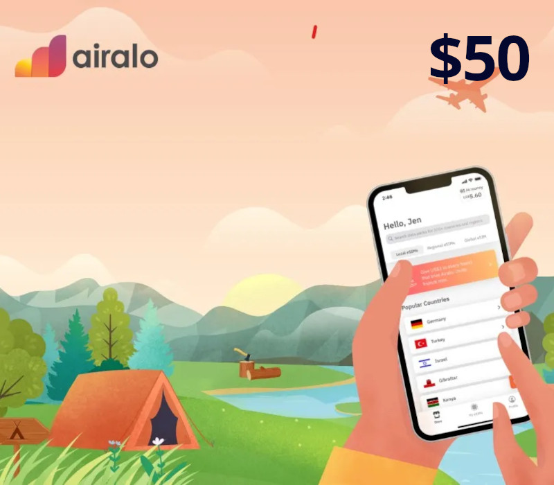 

Airalo $50 Gift Card