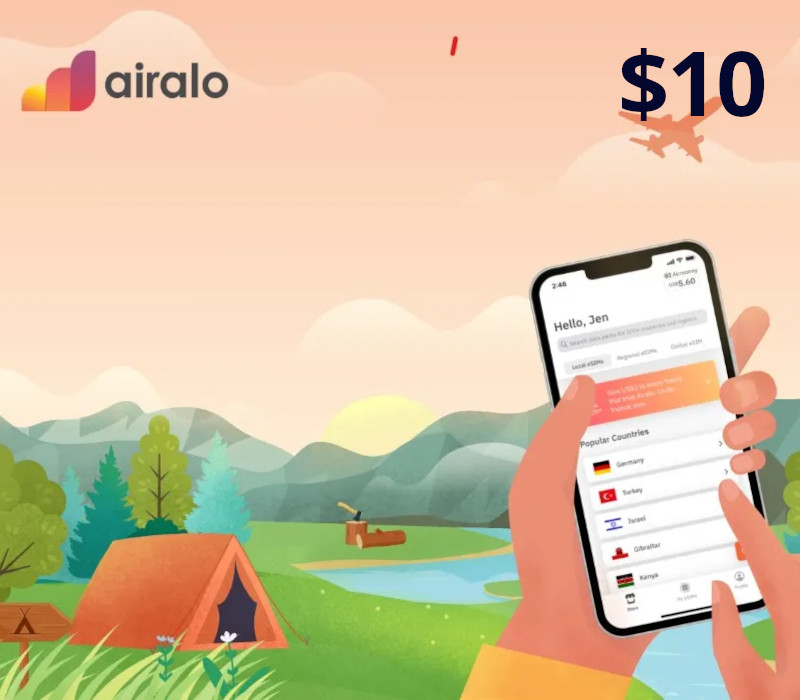 

Airalo $10 Gift Card