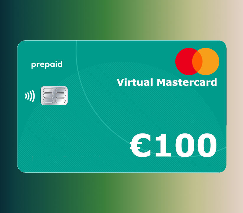 

Prepaid Virtual Mastercard €100 EU