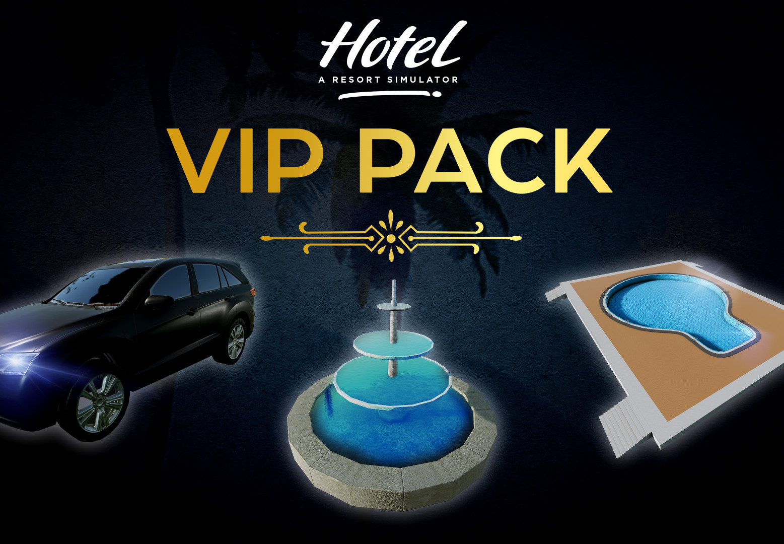 Hotel: A Resort Simulator - VIP Pack DLC PC Steam CD Key screenshot 1