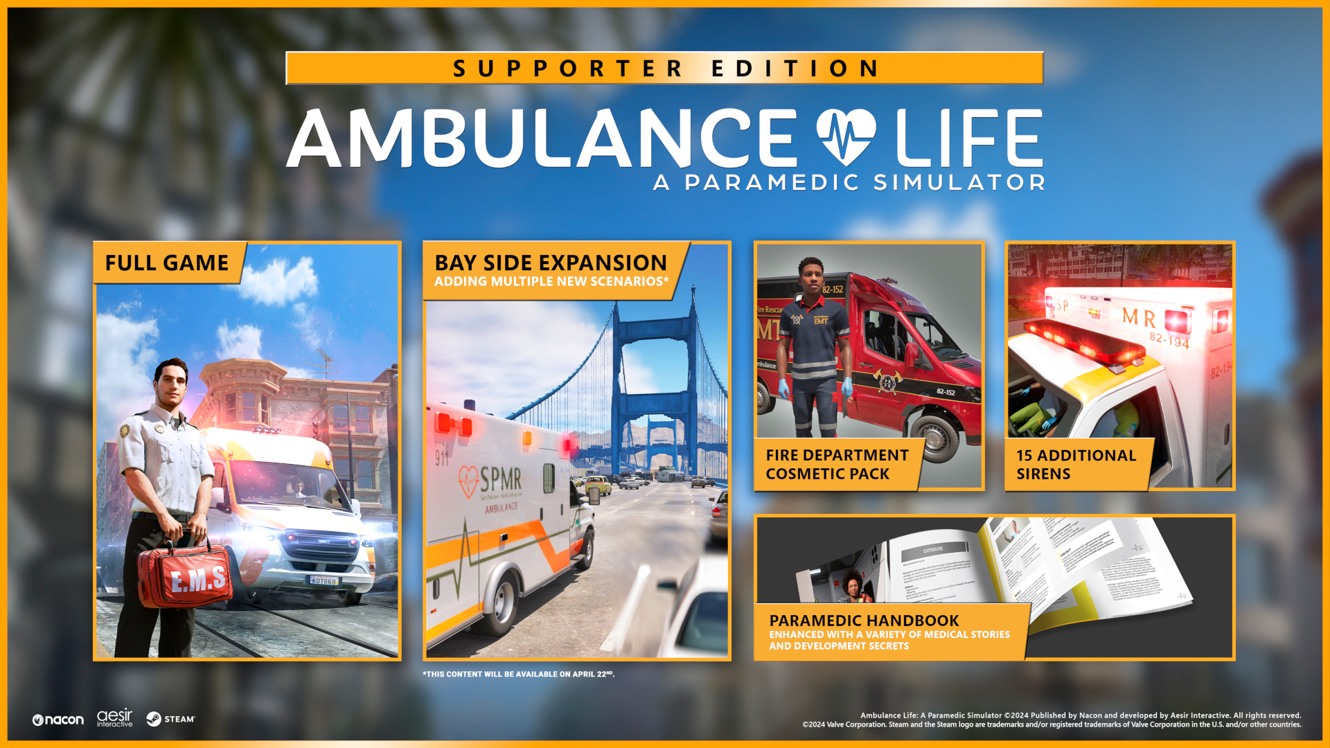 Ambulance Life: A Paramedic Simulator Supporter Edition EU PC Steam CD Key