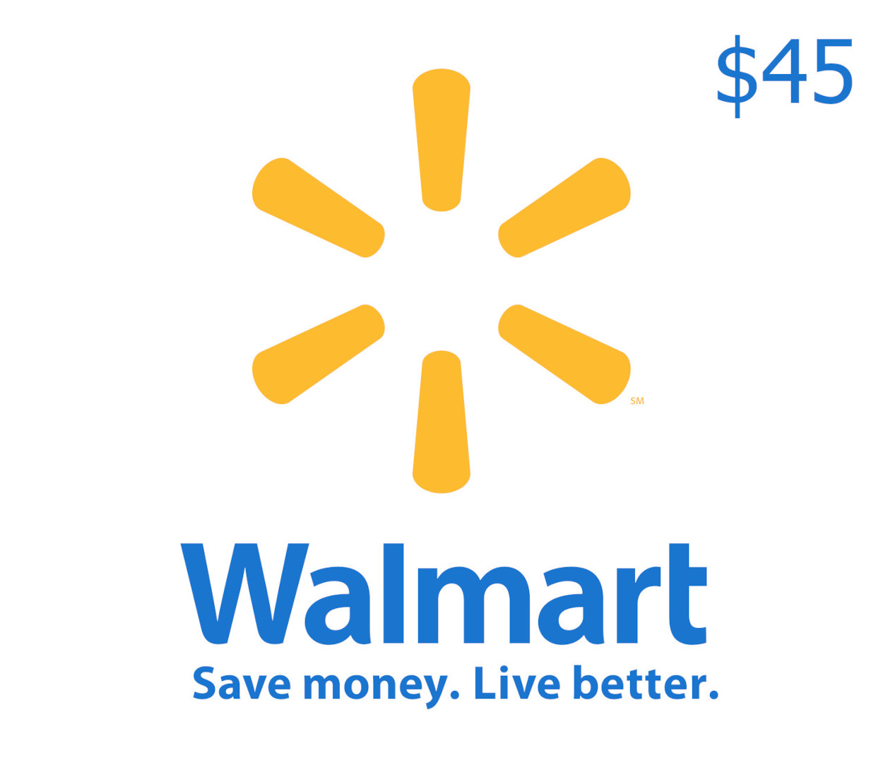 

Walmart $45 Gift Card US