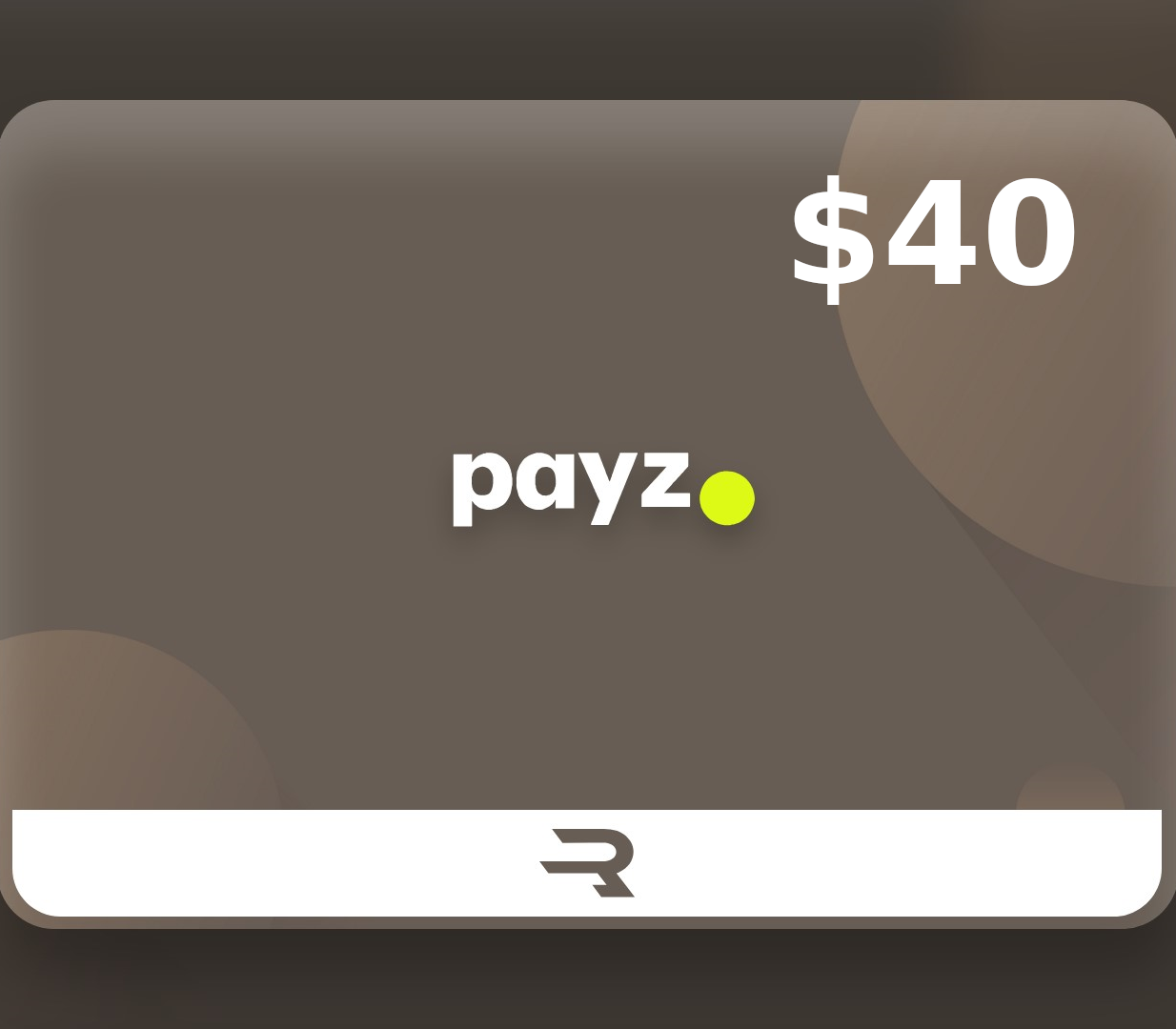 

Rewarble Payz $40 Gift Card