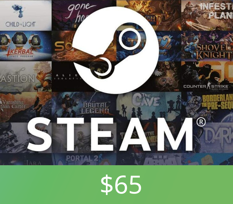 

Steam Wallet Card $65 TR Activation Code