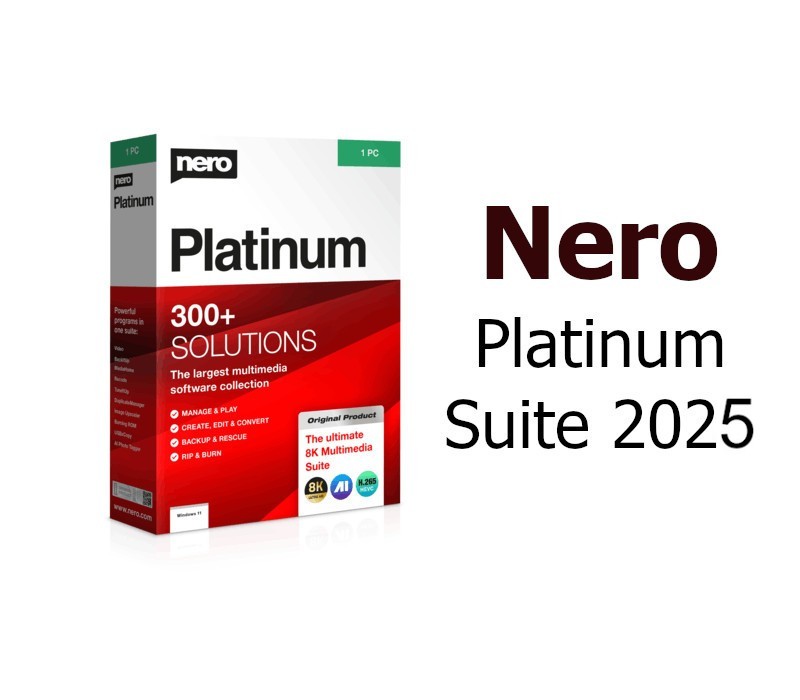 

Nero Platinum 2025 Suite CD Key (1 Year / 1 PC)