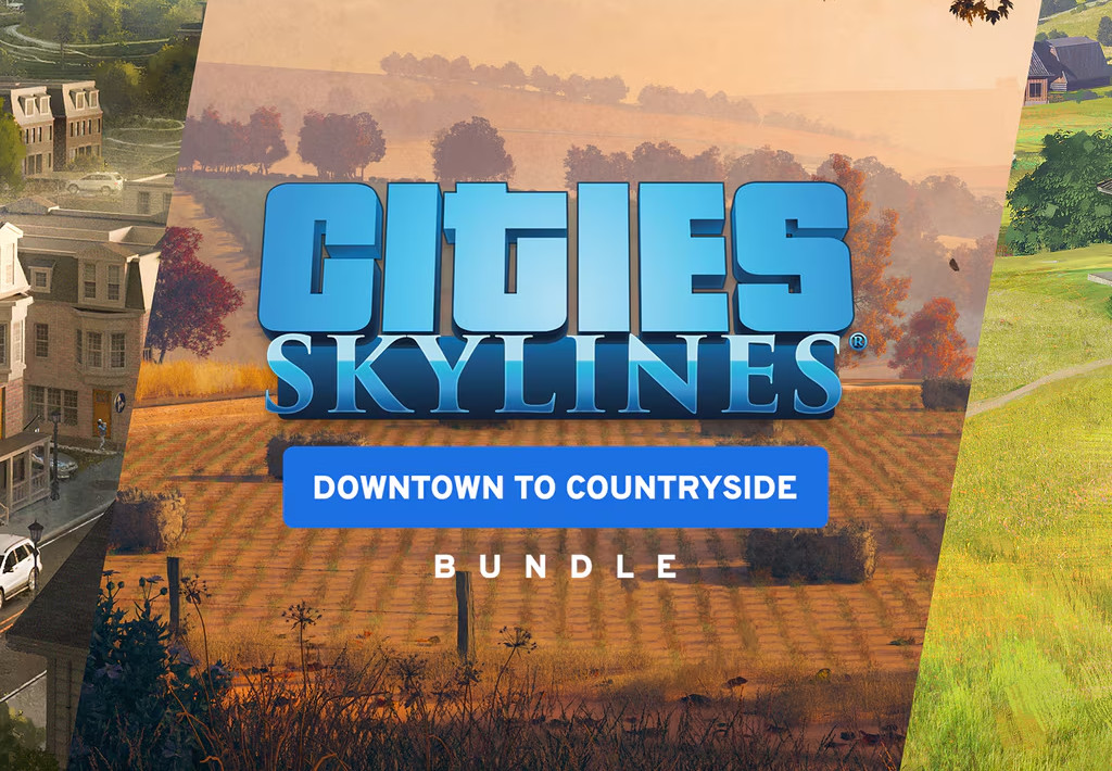 Cities: Skylines - Downtown to Countryside Bundle DLC RoW PC Steam CD Key