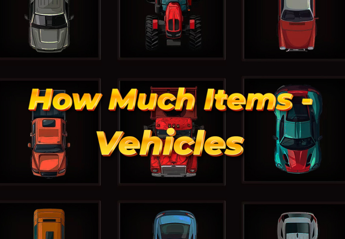 How Much Items: Vehicles PC Steam CD Key screenshot 1