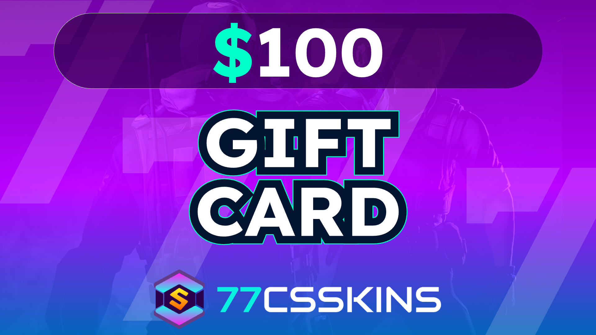 77csskins $100 Gift Card US