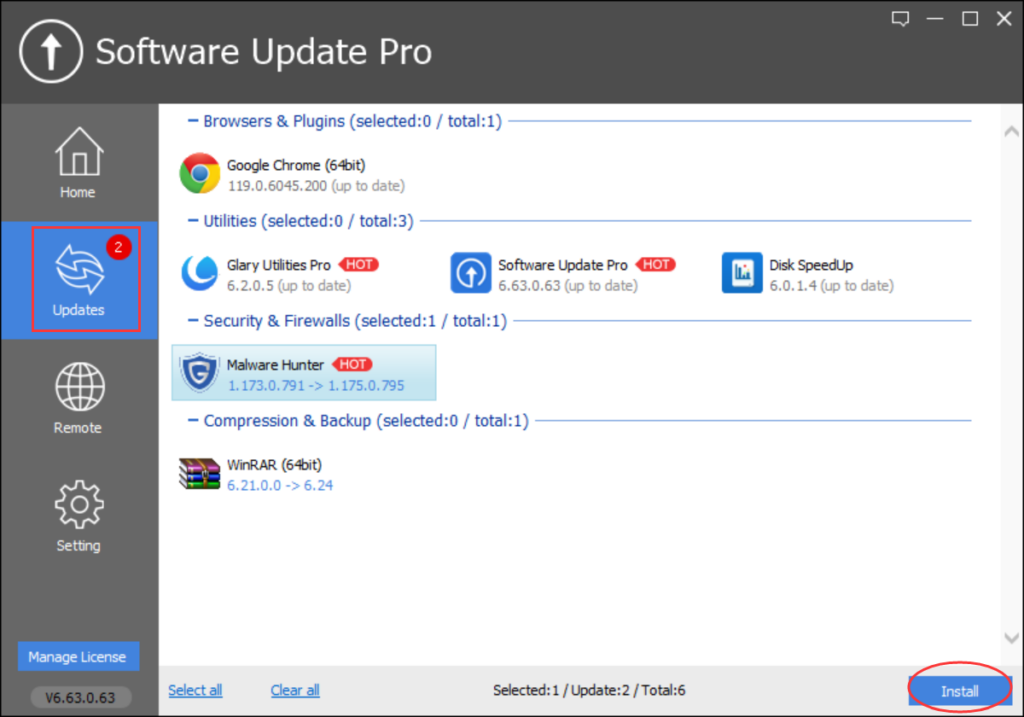 Glary Software Update Pro 6 Key (Lifetime / 1 PC)