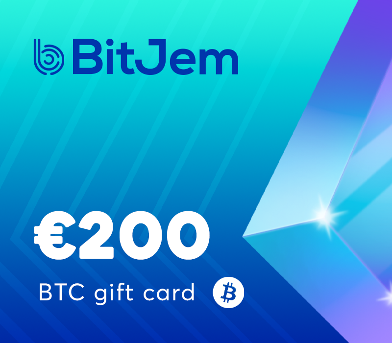 

BitJem Crypto Gift Card (BTC) €200