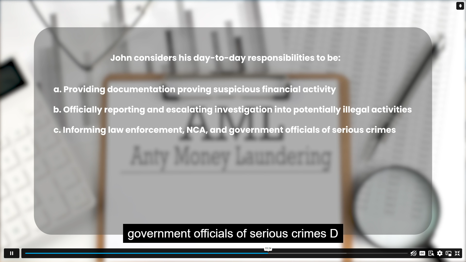 Anti-Money Laundering Training – Protection Against Financial Crime John Academy Code